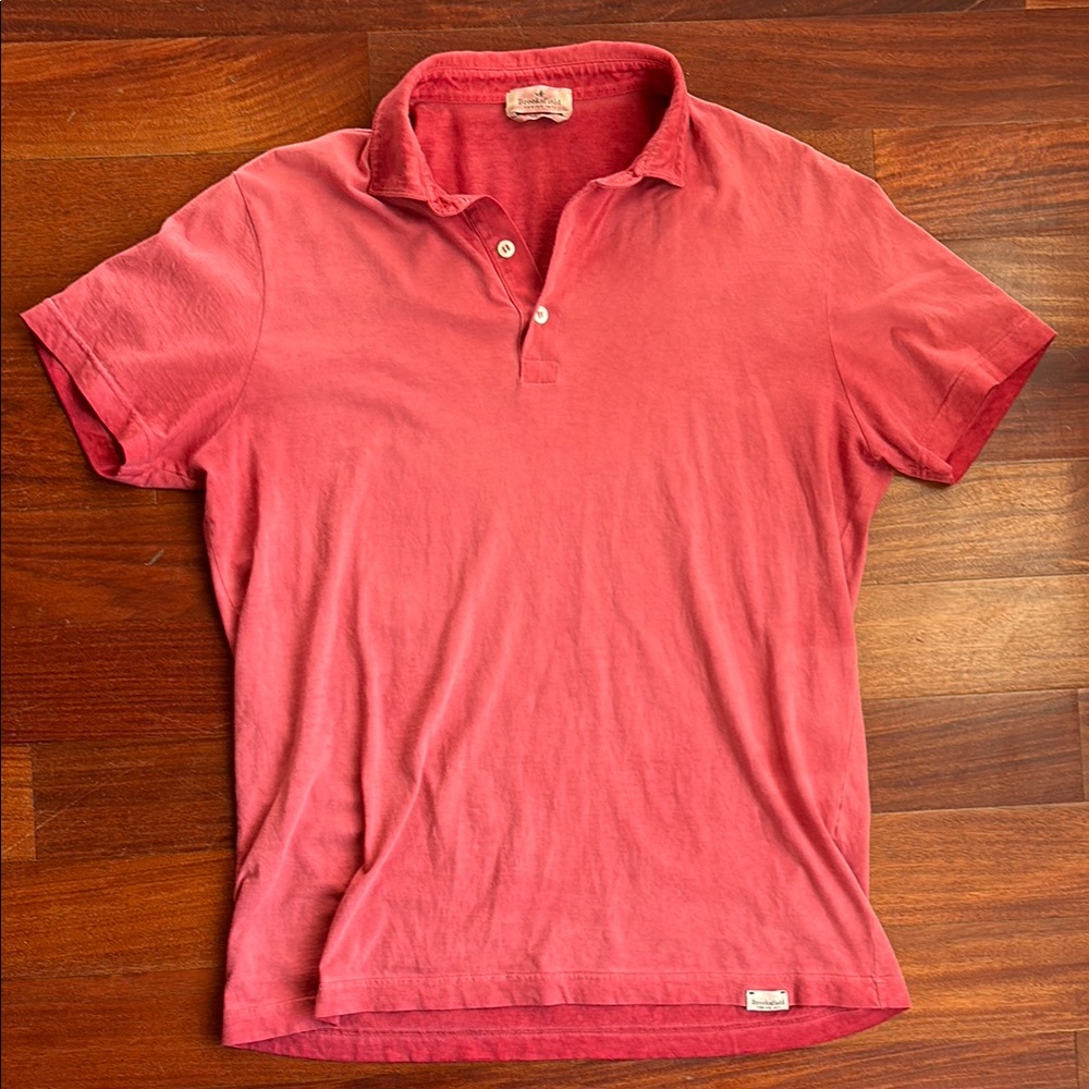 Men's Faded Red Polo Shirt